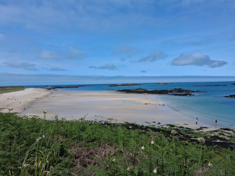 Sandy beach on Herm