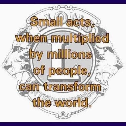 Small acts multiplied