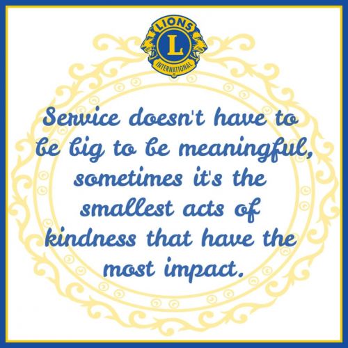 Service smallest act of Kindness