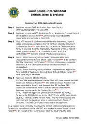 Summary of DBS Application Process